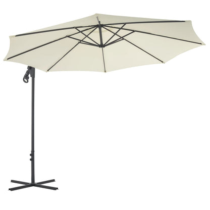 Zweefparasol Met Stalen Paal 300 Cm Kleurig Zand