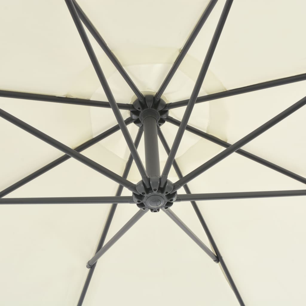 Zweefparasol Met Stalen Paal 300 Cm Kleurig Zand