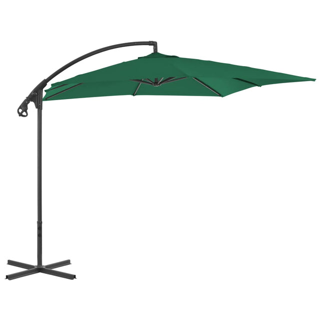 Zweefparasol Met Stalen Paal 250X250 Cm Groen Lichtgroen