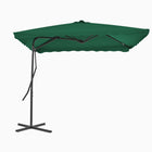 Parasol Met Stalen Paal 250X250 Cm Groen Lichtgroen