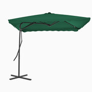 Parasol 250x250 cm groen stalen paal