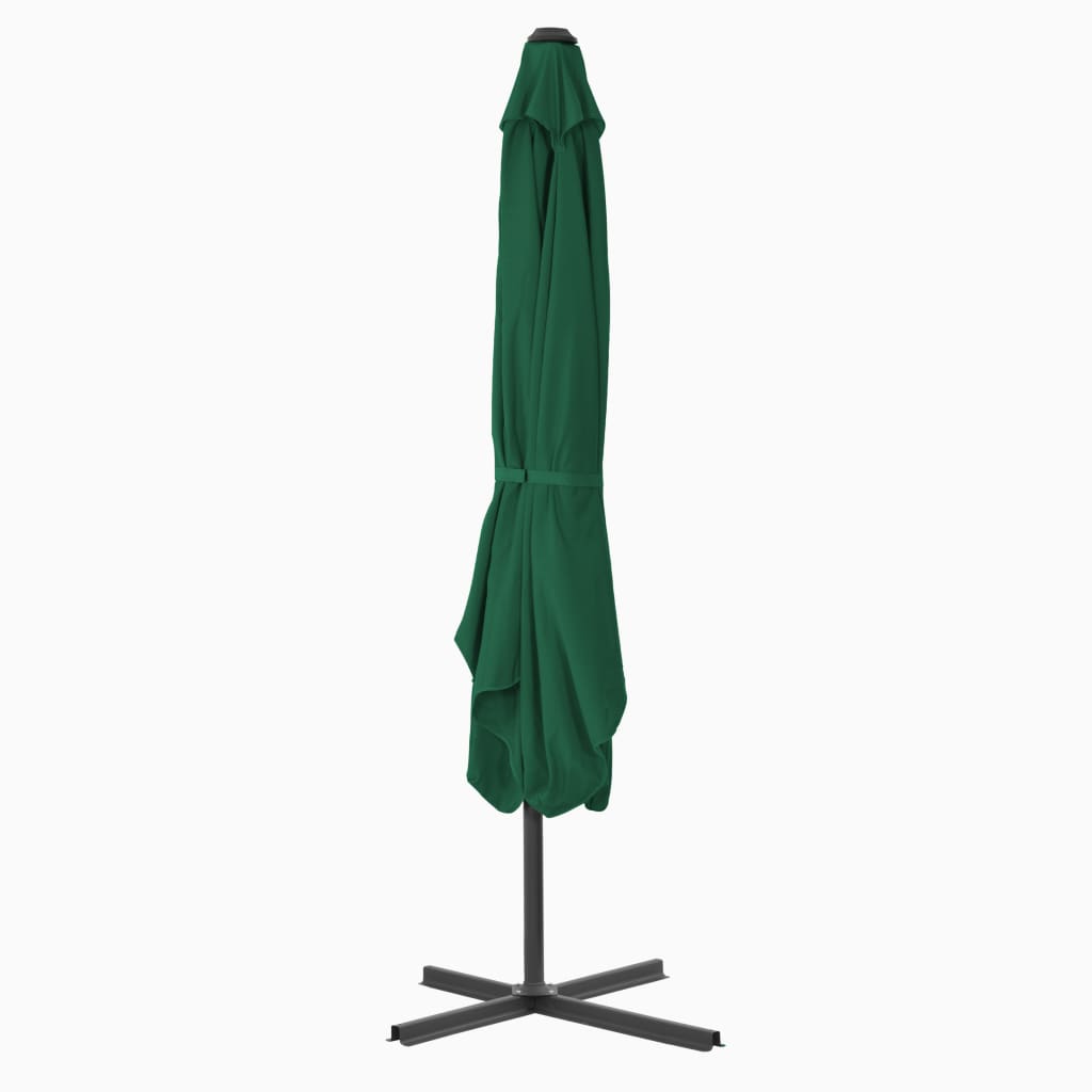 Parasol Met Stalen Paal 250X250 Cm Groen Lichtgroen