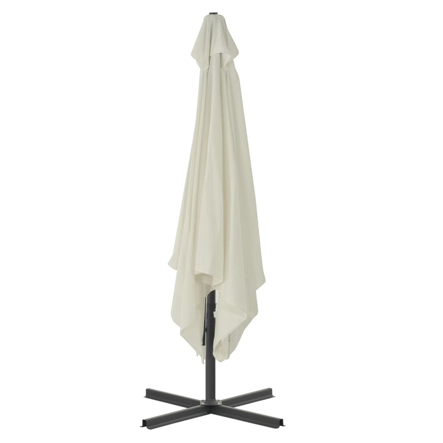 Parasol Met Stalen Paal 250X250 Cm Kleurig Zand