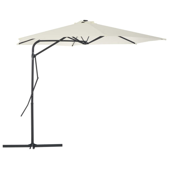 Parasol Met Stalen Paal 300 Cm Kleurig Zand