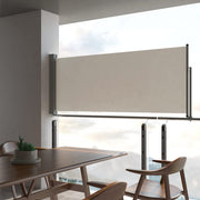 Uittrekbaar tuinscherm 100x300 cm crème