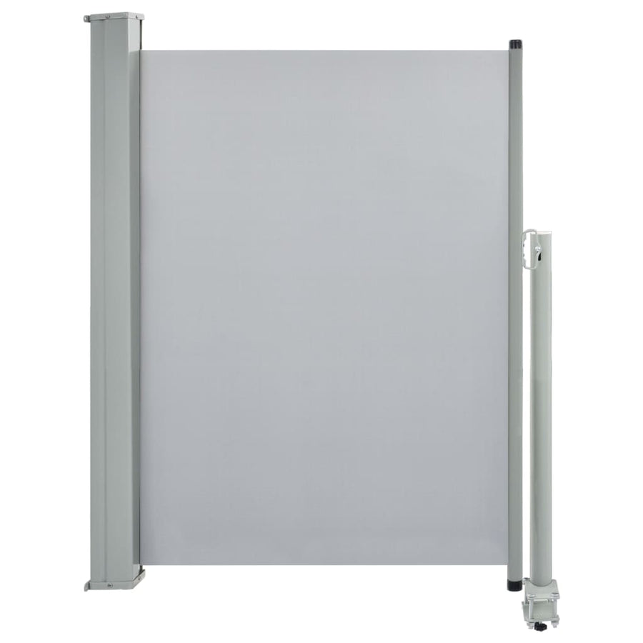 Tuinscherm Uittrekbaar 100 x 300 cm Grijs