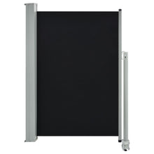 Tuinscherm Uittrekbaar 120X300 Cm Zwart 120 x 300 cm