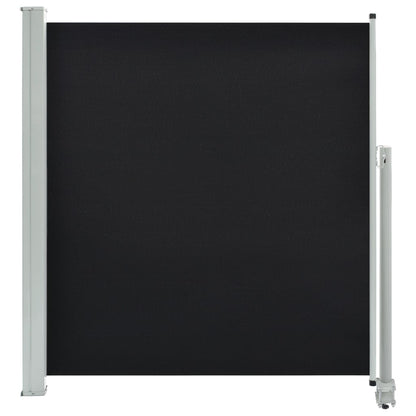 Tuinscherm Uittrekbaar 140 x 300 cm Zwart