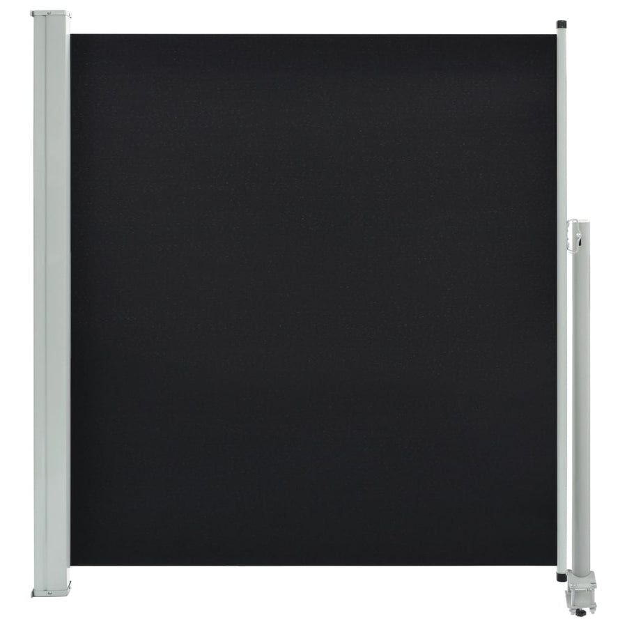 Tuinscherm Uittrekbaar 140 x 300 cm Zwart