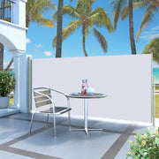 Windscherm uittrekbaar 140x300 cm crème