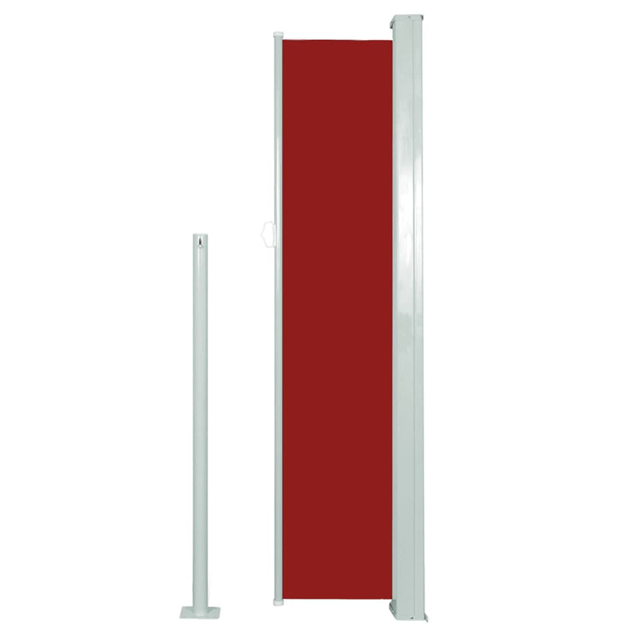 Windscherm Uittrekbaar 140 x 300 cm Rood