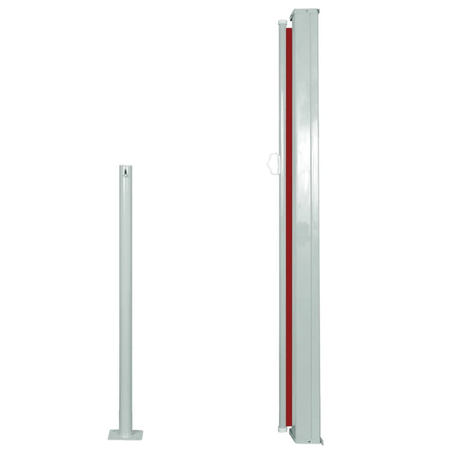 Windscherm Uittrekbaar 120 x 300 cm Rood
