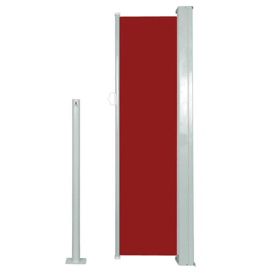 Windscherm Uittrekbaar 120 x 300 cm Rood