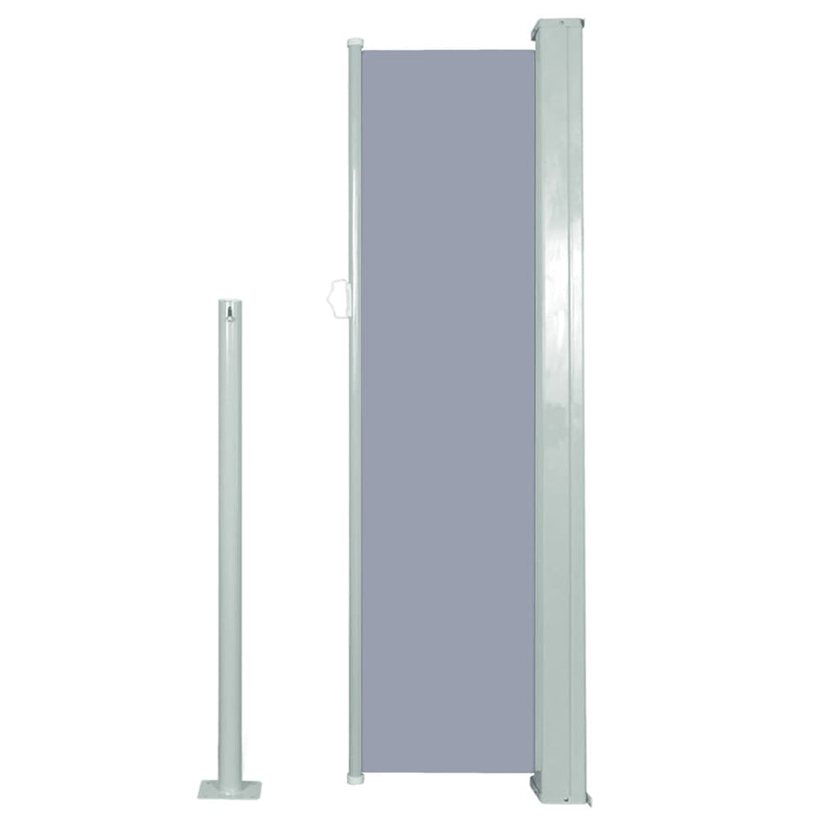Windscherm Uittrekbaar 120X300 Cm Grijs 120 x 300 cm