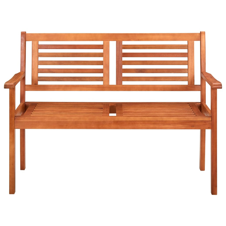 Tweezits Tuinbank 20 Cm Massief Eucalyptushout 120x60x89 cm