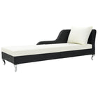 Ligbed poly rattan zwart 210x75x78 cm