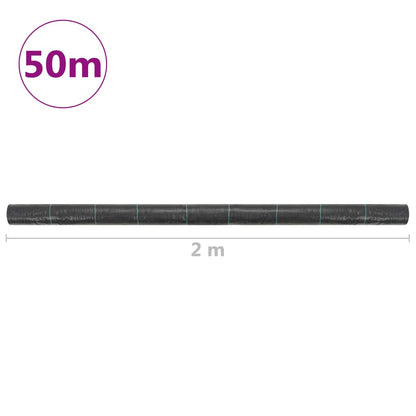Worteldoek Pp Zwart 2 x 50 m