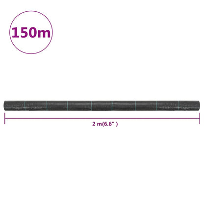 Worteldoek 2x150 m PP zwart