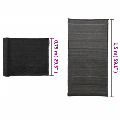 Privacynet 1,5x25 m HDPE zwart
