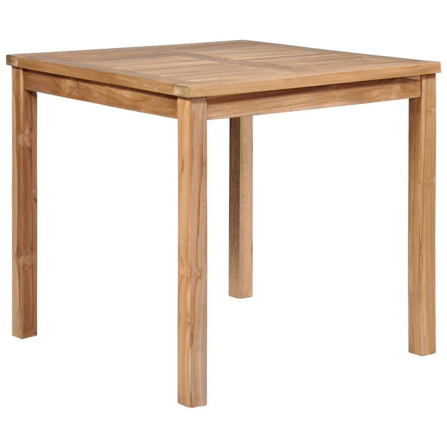 5-Delige Tuinset Massief Teakhout 80 cm tafellengte 4x Fauteuil + Tafel