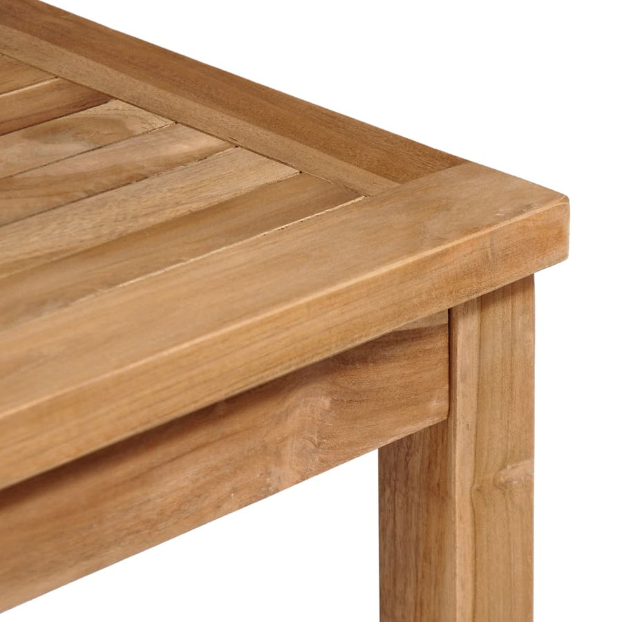 5-Delige Tuinset Massief Teakhout 80 cm tafellengte 4x Fauteuil + Tafel