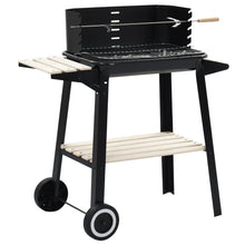 Houtskoolbarbecue Staand Met Wieltjes