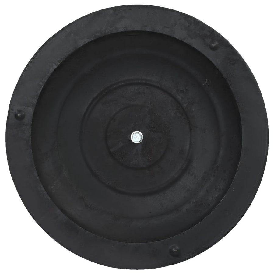 Parasolvoet Rond 10 Kg Polyresin Zwart