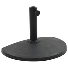 Parasolvoet Halfrond Polyresin Zwart 9 kg
