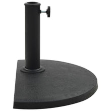 Parasolvoet Halfrond Polyresin Zwart 9 kg