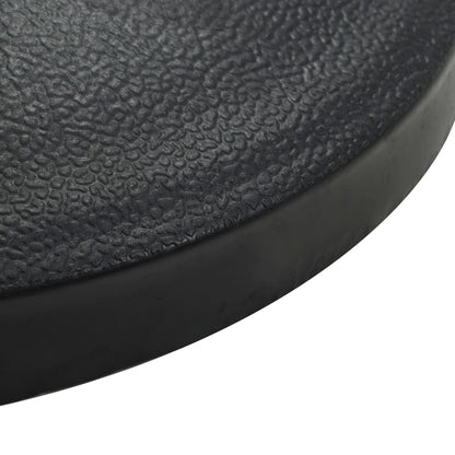 Parasolvoet Halfrond Polyresin Zwart 9 kg
