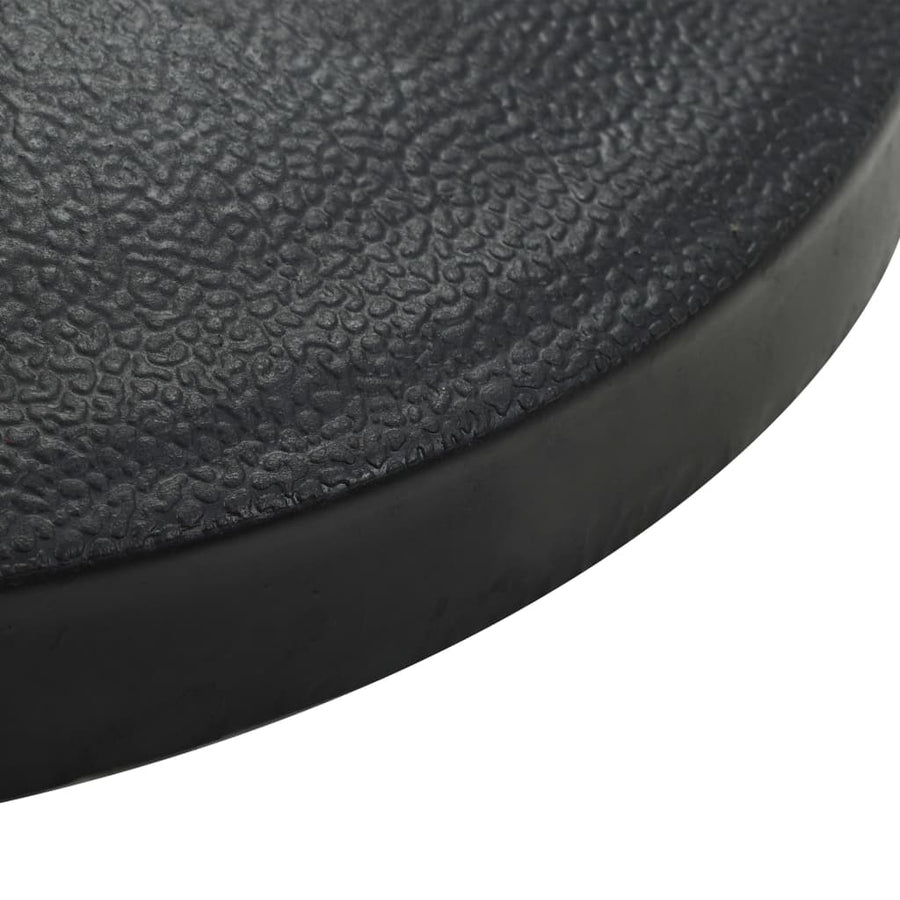 Parasolvoet Halfrond Polyresin Zwart 9 kg