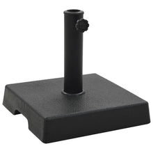 Parasolvoet Polyresin Zwart 8 kg Vierkant