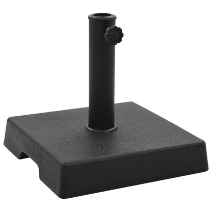 Parasolvoet Polyresin Zwart 8 kg Vierkant