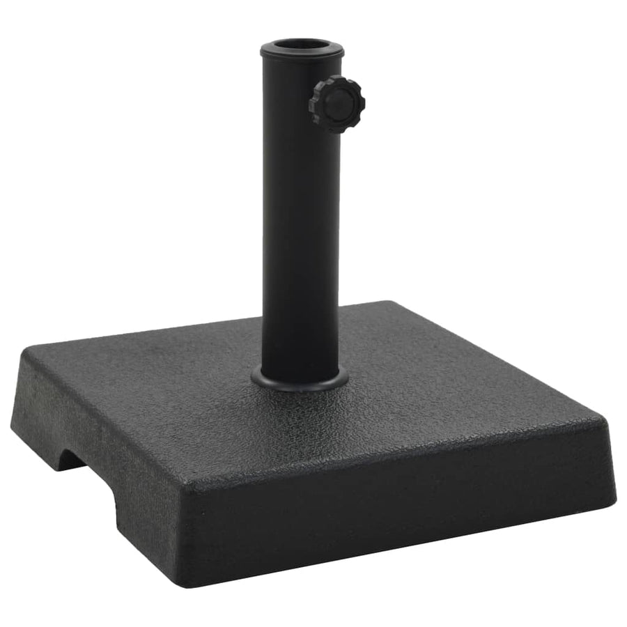 Parasolvoet Polyresin Zwart 8 kg Vierkant