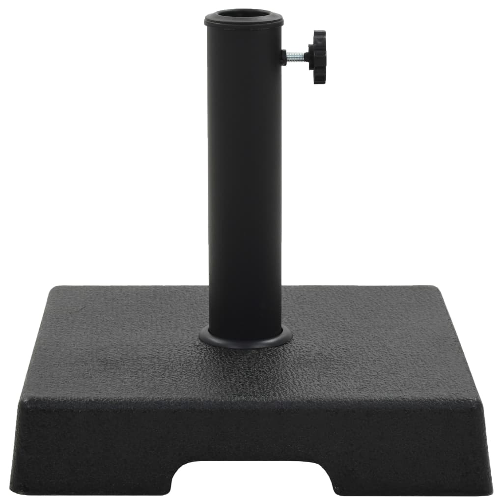 Parasolvoet Polyresin Zwart 8 kg Vierkant