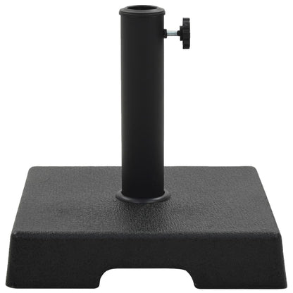 Parasolvoet Polyresin Zwart 8 kg Vierkant