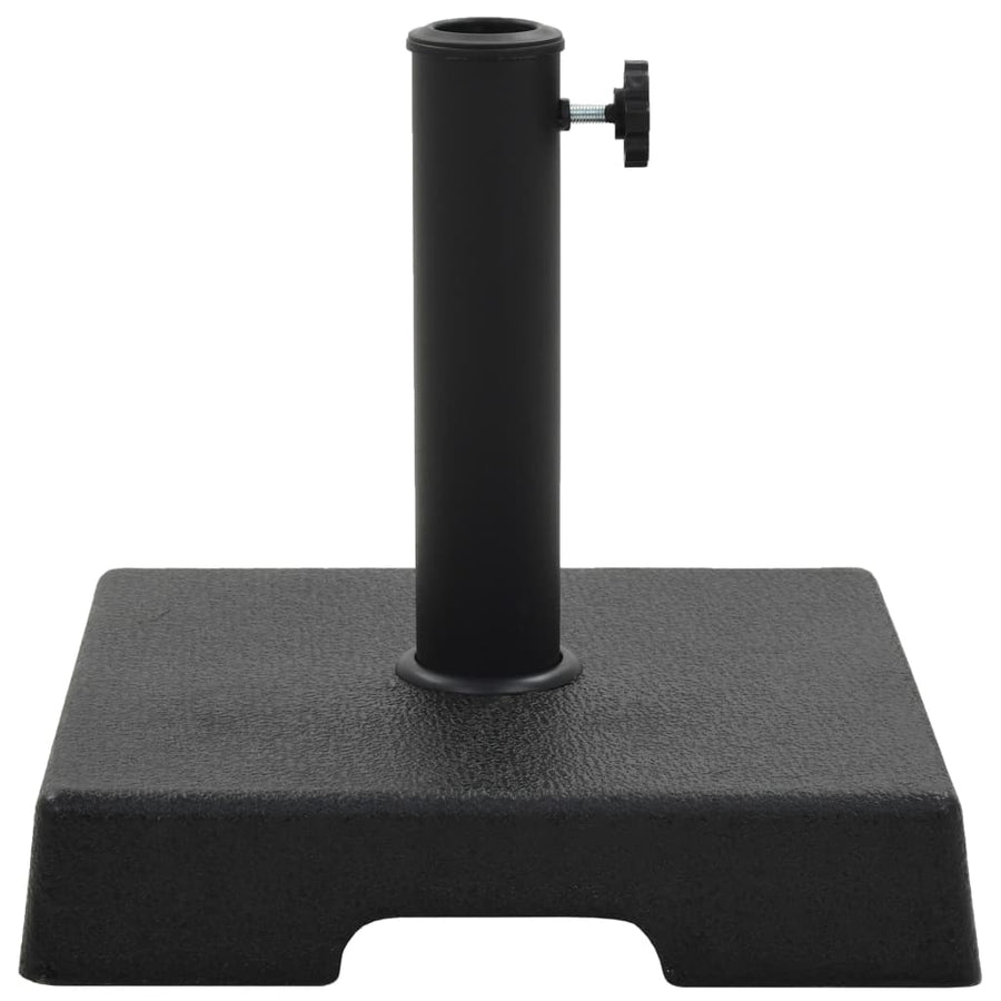 Parasolvoet Polyresin Zwart 8 kg Vierkant