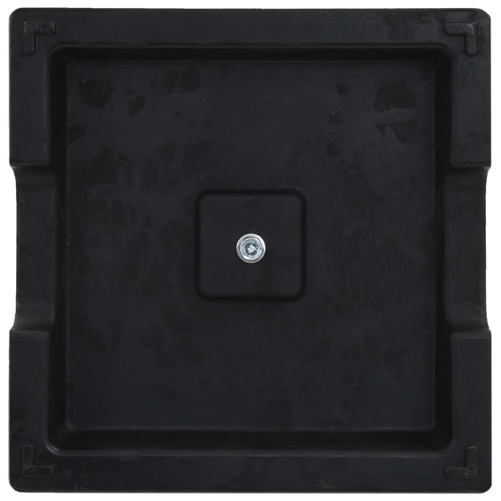 Parasolvoet Polyresin Zwart 8 kg Vierkant