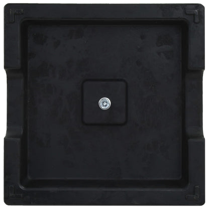 Parasolvoet Polyresin Zwart 8 kg Vierkant