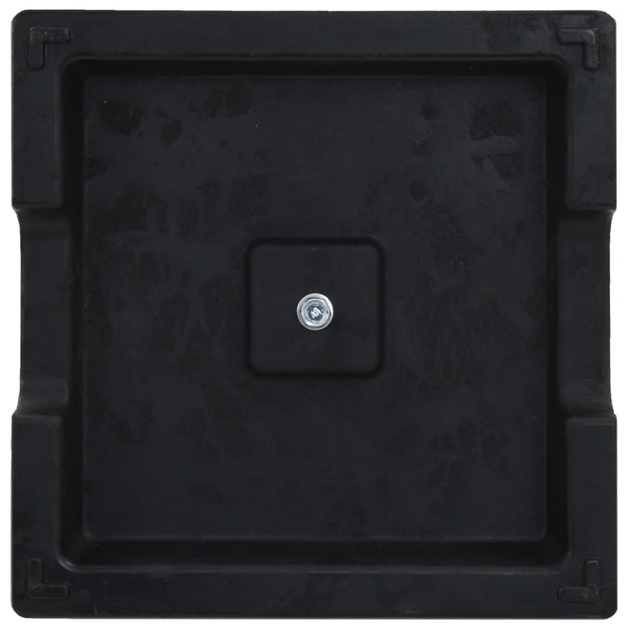 Parasolvoet Polyresin Zwart 8 kg Vierkant