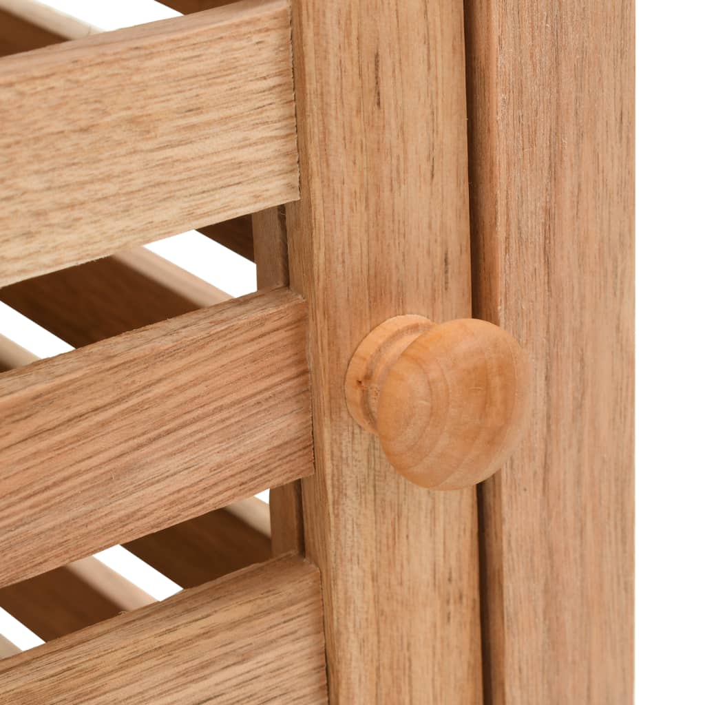 Badkamerkast 39,5X35,5X23 Cm Massief Walnotenhout 39.5 x 35.5 x 123 cm