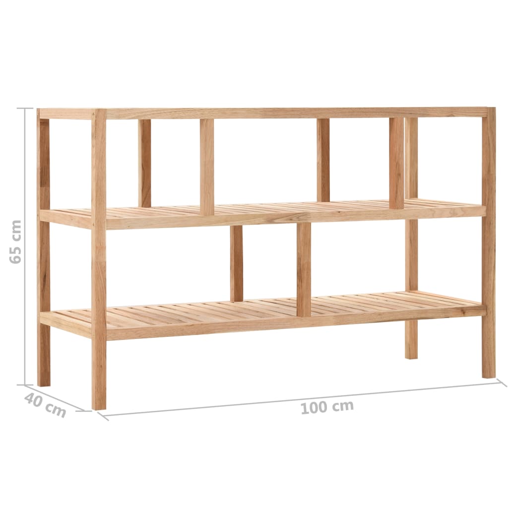 Badkamerrek 100X40X65 Cm Massief Walnotenhout