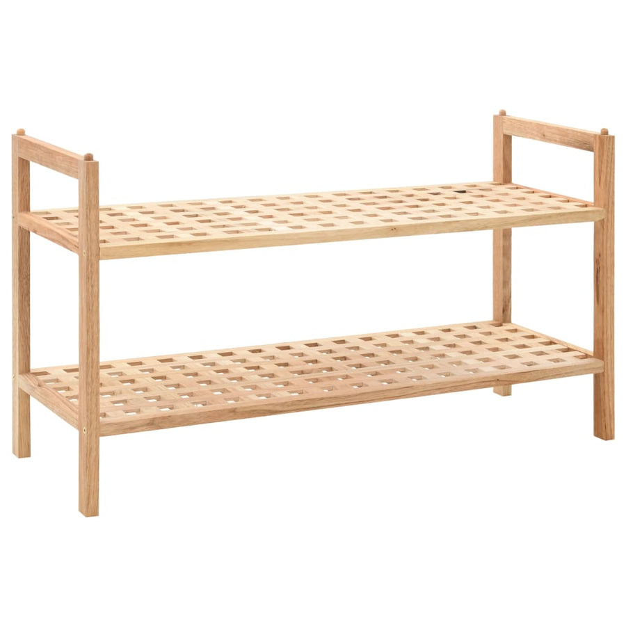 Schoenenrek 69X6X40 Cm Massief Walnotenhout 2