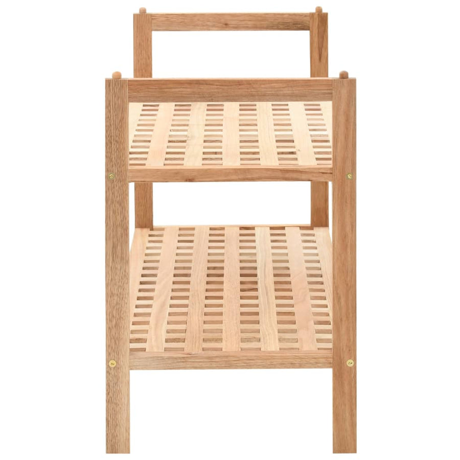 Schoenenrek 69X6X40 Cm Massief Walnotenhout 2