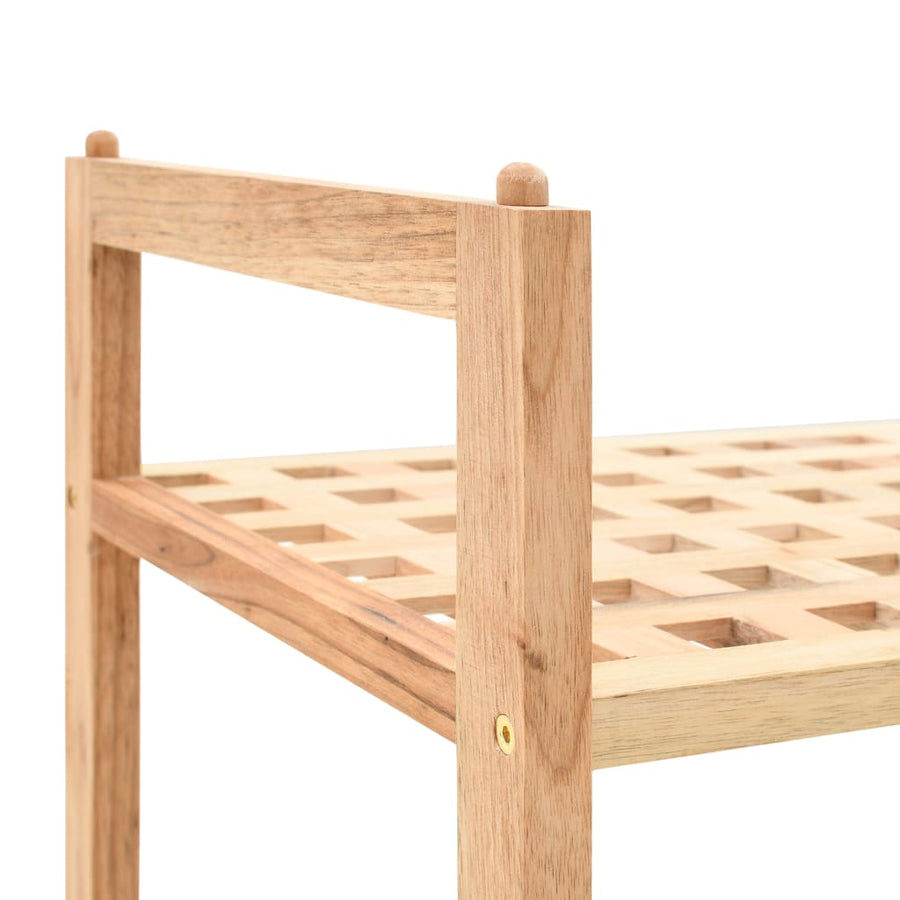 Schoenenrek 69X6X40 Cm Massief Walnotenhout 2