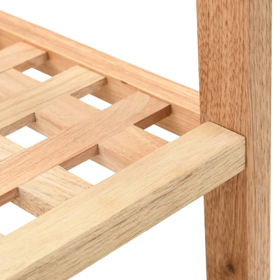 Schoenenrek 69X6X40 Cm Massief Walnotenhout 2