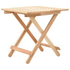 Folding side table 50x50x49 cm solid walnut wood