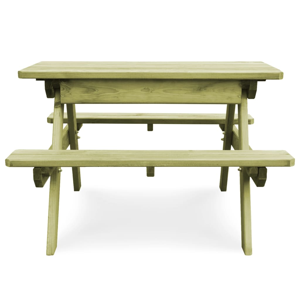 Picknicktafel Met Banken 90X90X58 Cm Geïmpregneerd Grenenhout