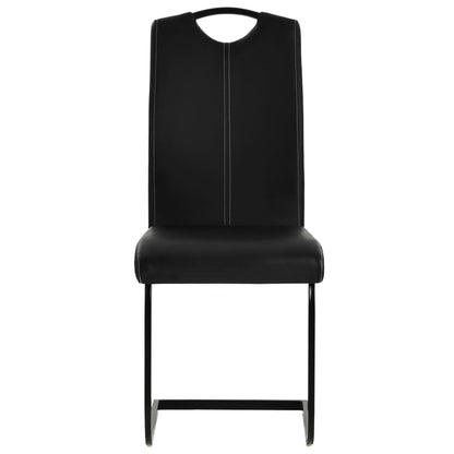 Eetkamerstoelen Kunstleer 6 Zwart