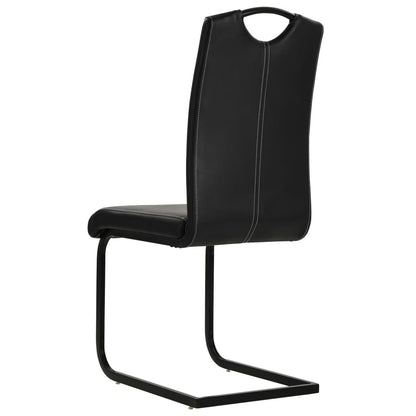 Eetkamerstoelen Kunstleer 6 Zwart